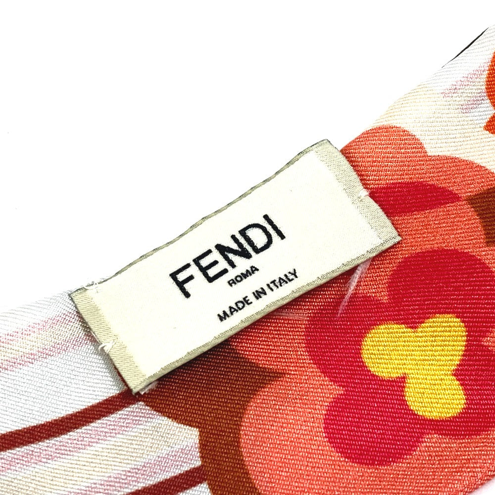 FENDI 花柄 フラワー ラッピー バンドースカーフ スカーフ シルク レディース - brandshop-reference