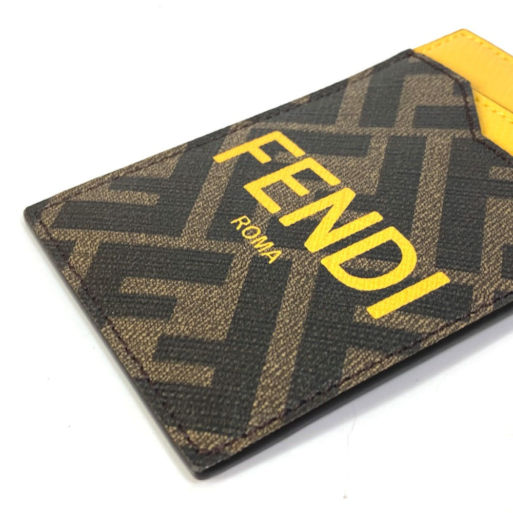 FENDI 7M0335 FENDICARD HOLDER WITH STRAP ロゴ ズッカ ショルダーストラップ付 パスケース カードケース レザー レディース - brandshop-reference