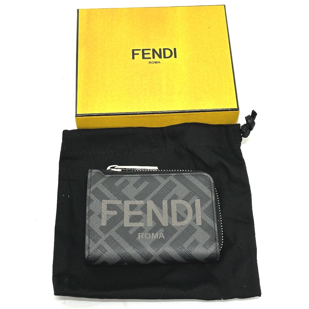 FENDI 7M0341 財布 小銭入れ ズッカ ロゴ L字ファスナー コインケース