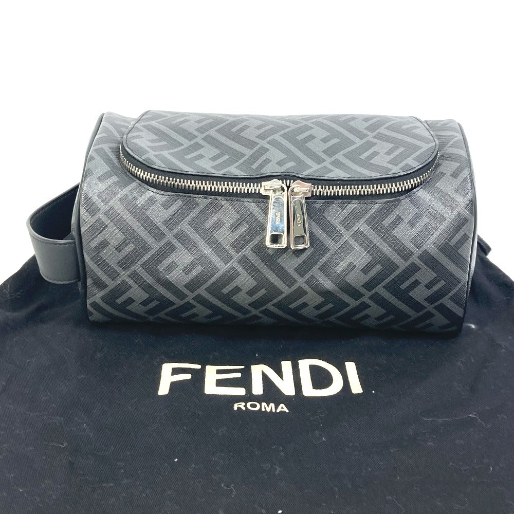 FENDI 7N0121 ズッカ FF カバン ポーチ 持ち手つき セカンドバッグ PVC