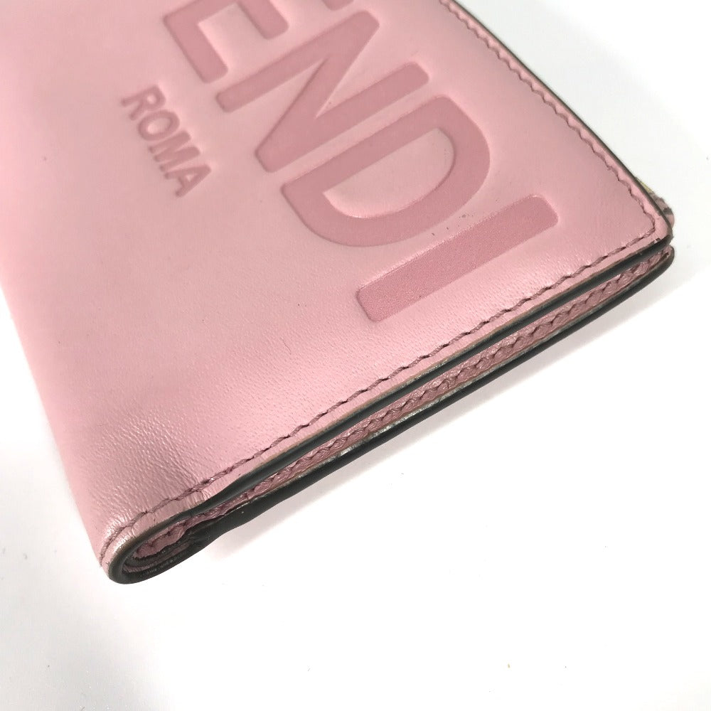 FENDI 8M0447 ロゴ コンパクトウォレット 2つ折り財布 レザー レディース - brandshop-reference