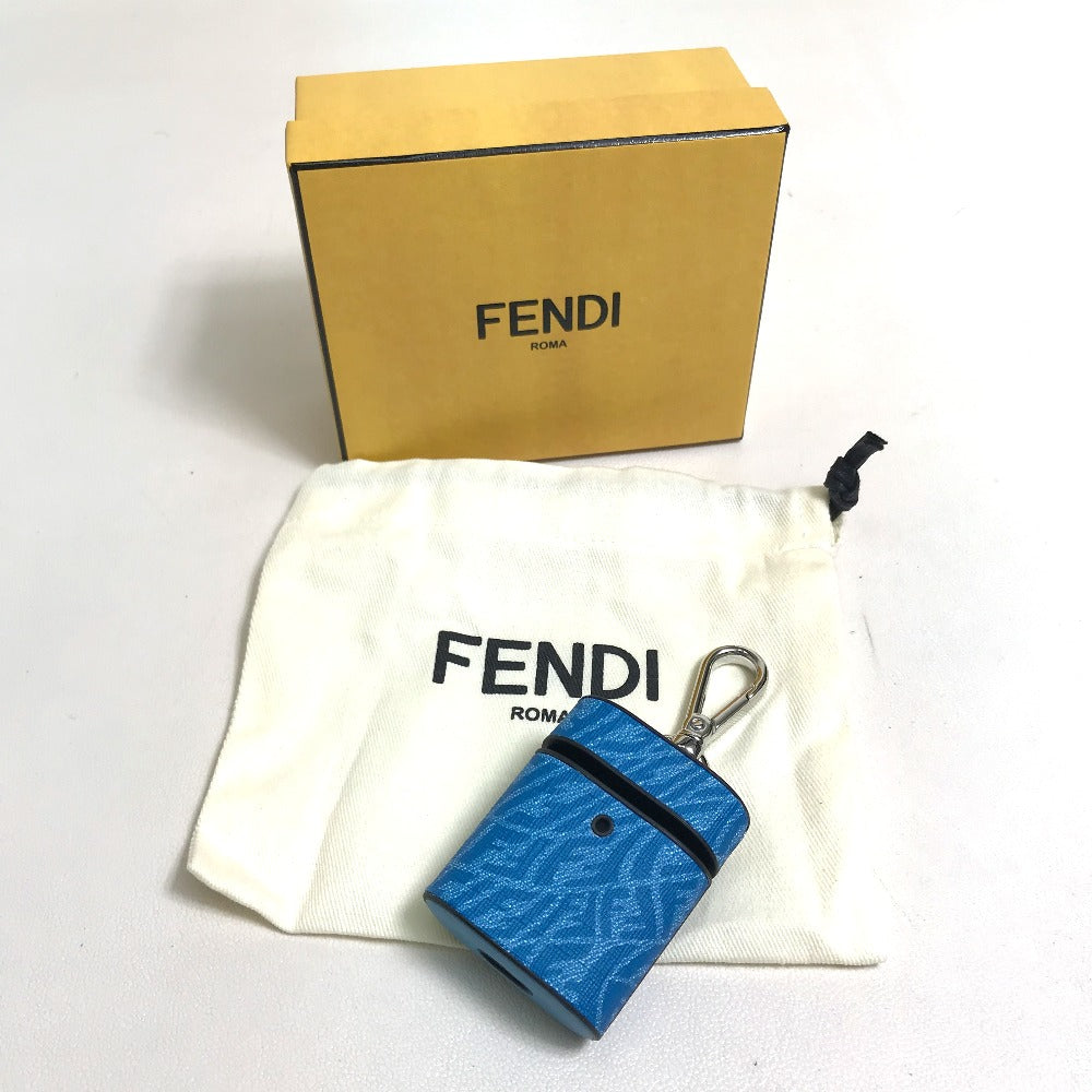 FENDI 7AR987 ズッカ 総柄 Airpodsケース イヤフォンケース 小物入れ プラスチック レディース - brandshop-reference