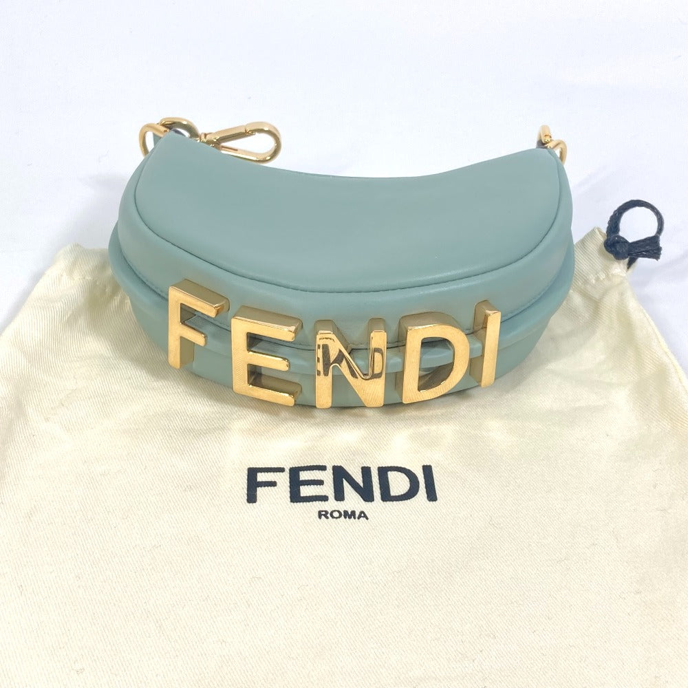 FENDI 7AS089 ロゴ パーティバッグ ナノ フェンディグラフィ