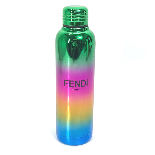 FENDI ノベルティ 非売品 ウォーターボトル 水筒 レインボー ロゴ タンブラー ステンレススチール レディース - brandshop-reference
