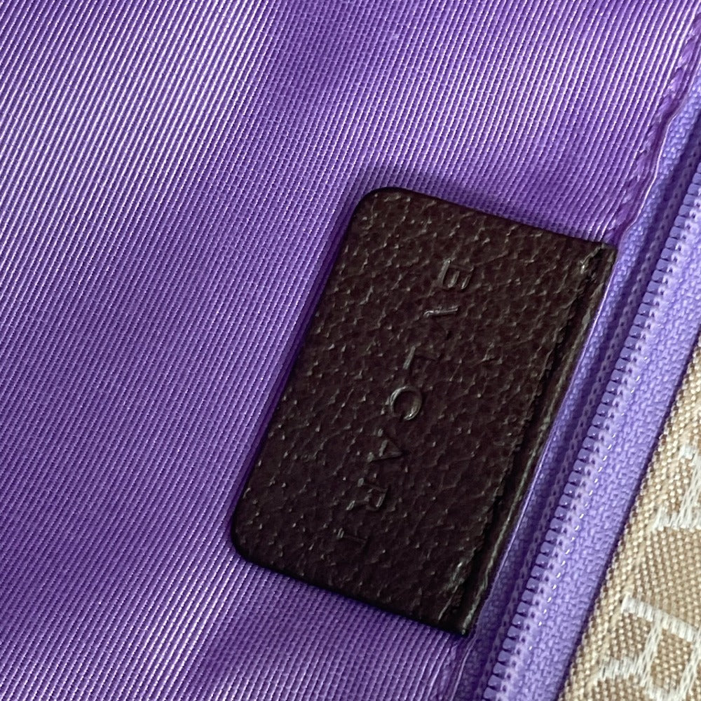 格安低価専用BVLGARI ロゴマニア アクセサリーポーチ キャンバス ロゴ金具 バッグ
