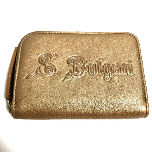 BVLGARI S.Bulgari ブルガリ 小銭入れ  財布 コインケース レザー メンズ - brandshop-reference