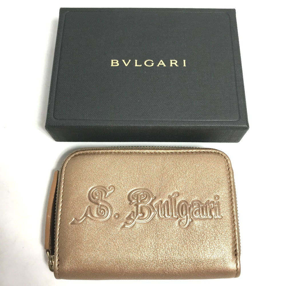BVLGARI S.Bulgari ブルガリ 小銭入れ  財布 コインケース レザー メンズ - brandshop-reference