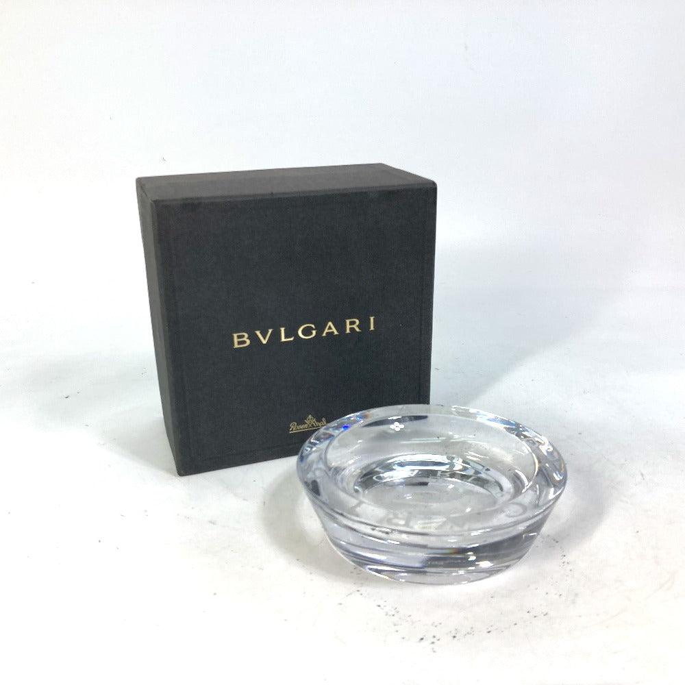 BVLGARI ローゼンタール  Rosentha 丸型 ラウンド アッシュトレイ 灰皿 ガラス メンズ - brandshop-reference