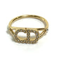 Dior CDロゴ クリスタル CLAIR D LUNE アクセサリー リング・指輪 メタル レディース - brandshop-reference