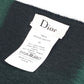 Dior 95CHE200100 ロゴ フリンジ チェック柄 大判ショール マフラー ウール レディース - brandshop-reference