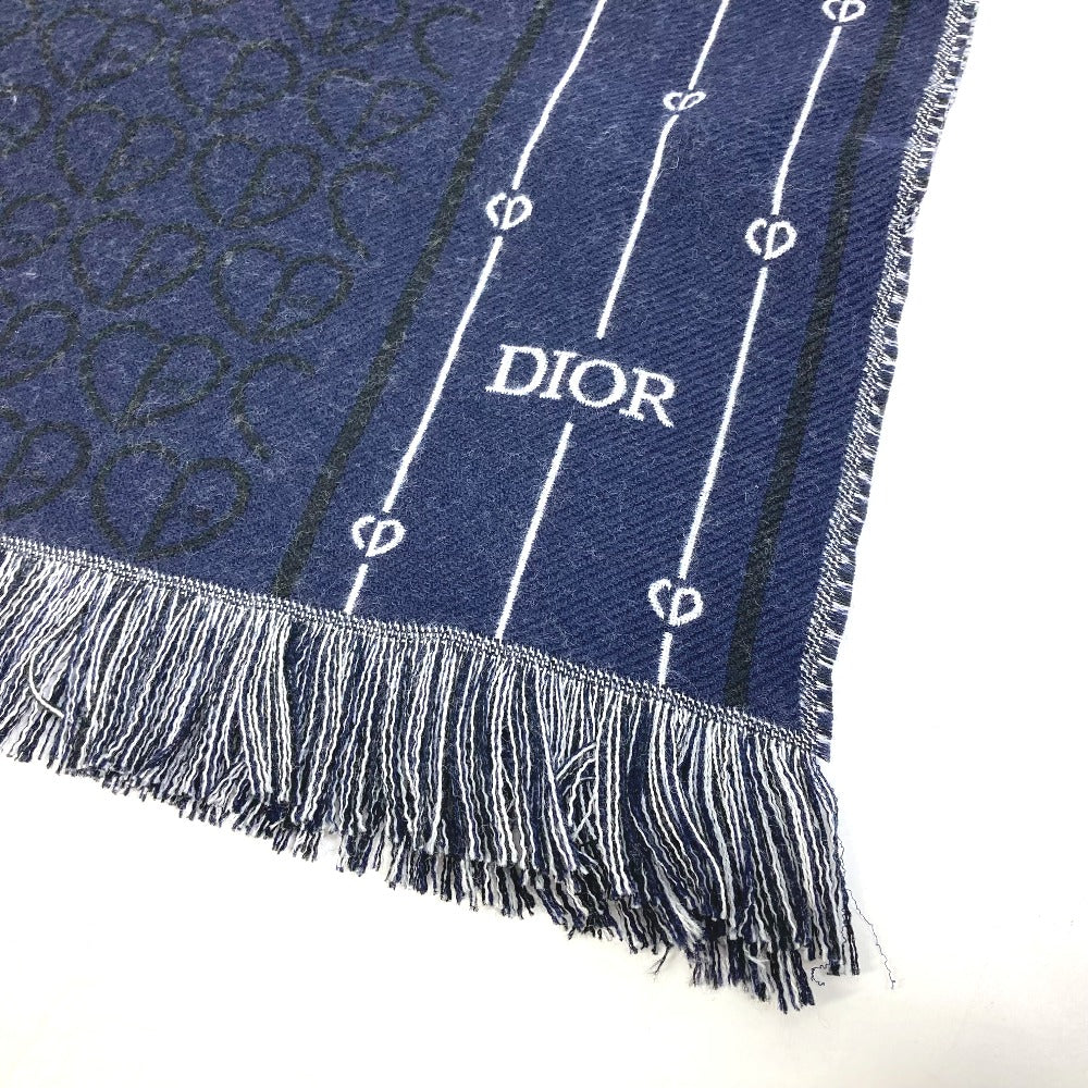 Dior 21P0001A0606 フリンジ スカーフ ハートロゴ マフラー ウール メンズ - brandshop-reference