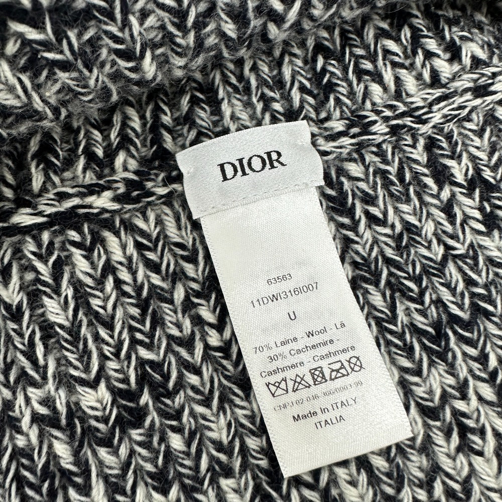 ディオール Dior ロゴ ネックウォーマー 11DWI316I007 ポンチョ アパレル  マフラー ウール/カシミヤ ネイビーファッション小物
