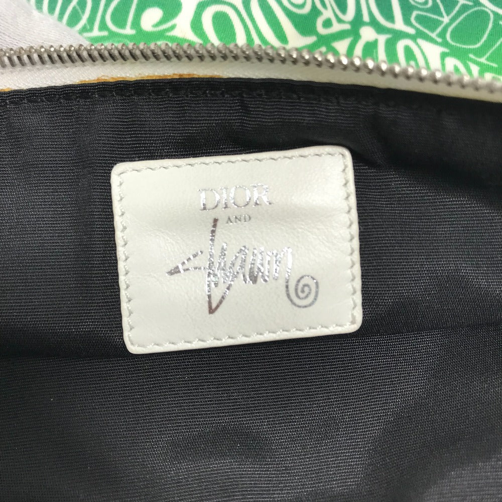 Dior STUSSY ステューシー コラボ 総ロゴ クラッチバッグ ポーチ ナイロン メンズ | brandshop-reference