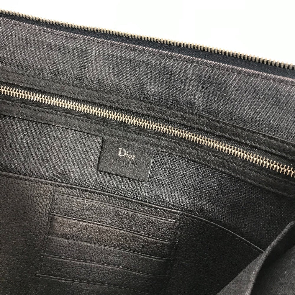 DIOR HOMME ポーチ カバン ロゴ L字ファスナー カバン クラッチバッグ レザー メンズ - brandshop-reference