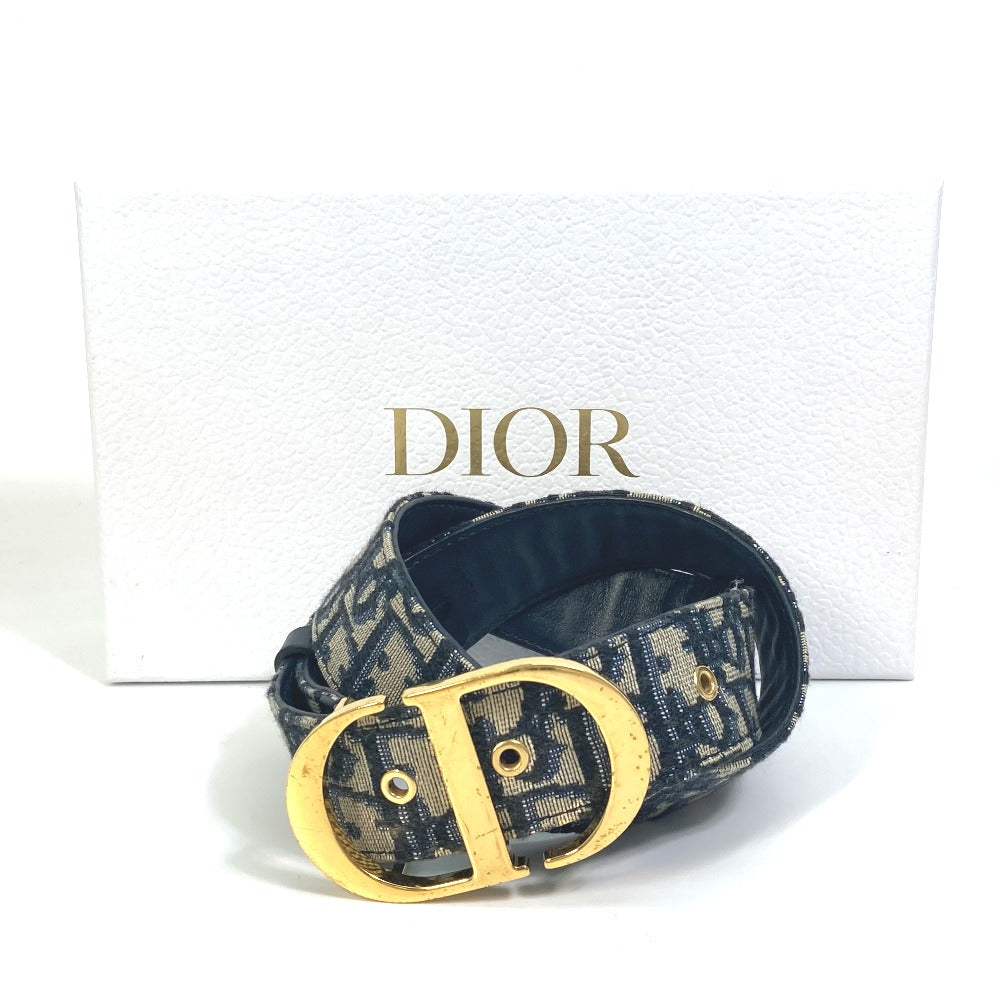 Dior オブリーク SADDLE サドル CDバックル ベルト ジャガード