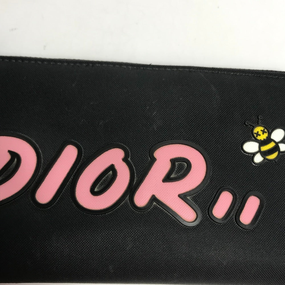 Dior 日本限定 KAWS カウズ コラボ ロゴ ラウンドファスナー 長財布 ナイロン メンズ - brandshop-reference