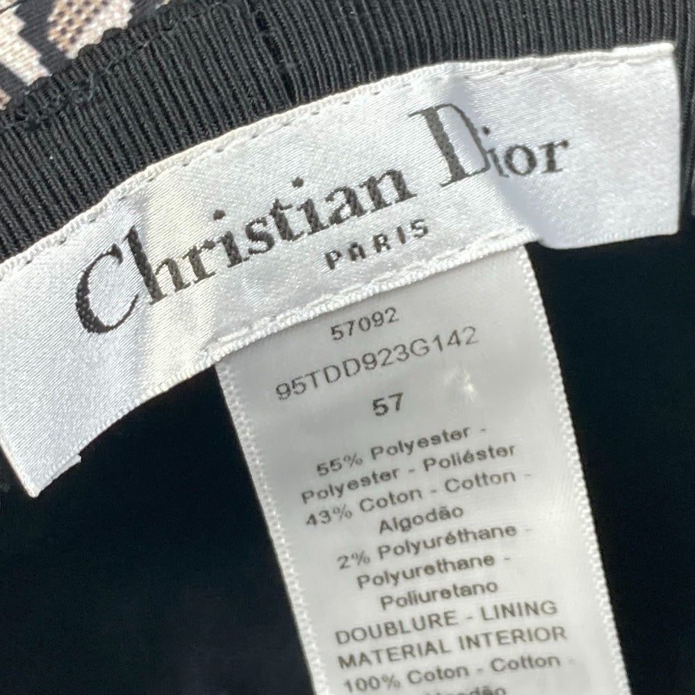 Dior 95TDD923G142 オブリーク チェック チュール付き ベール ボブハット バケットハット 帽子 ハット ポリエステル レディース - brandshop-reference