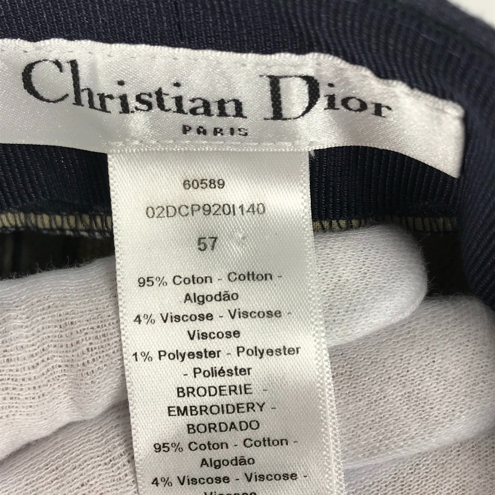Dior 02DCP920I140 ロゴ ベイカーボーイキャップ キャスケット 帽子 キャップ帽 ストライプ キャップ コットン レディース - brandshop-reference