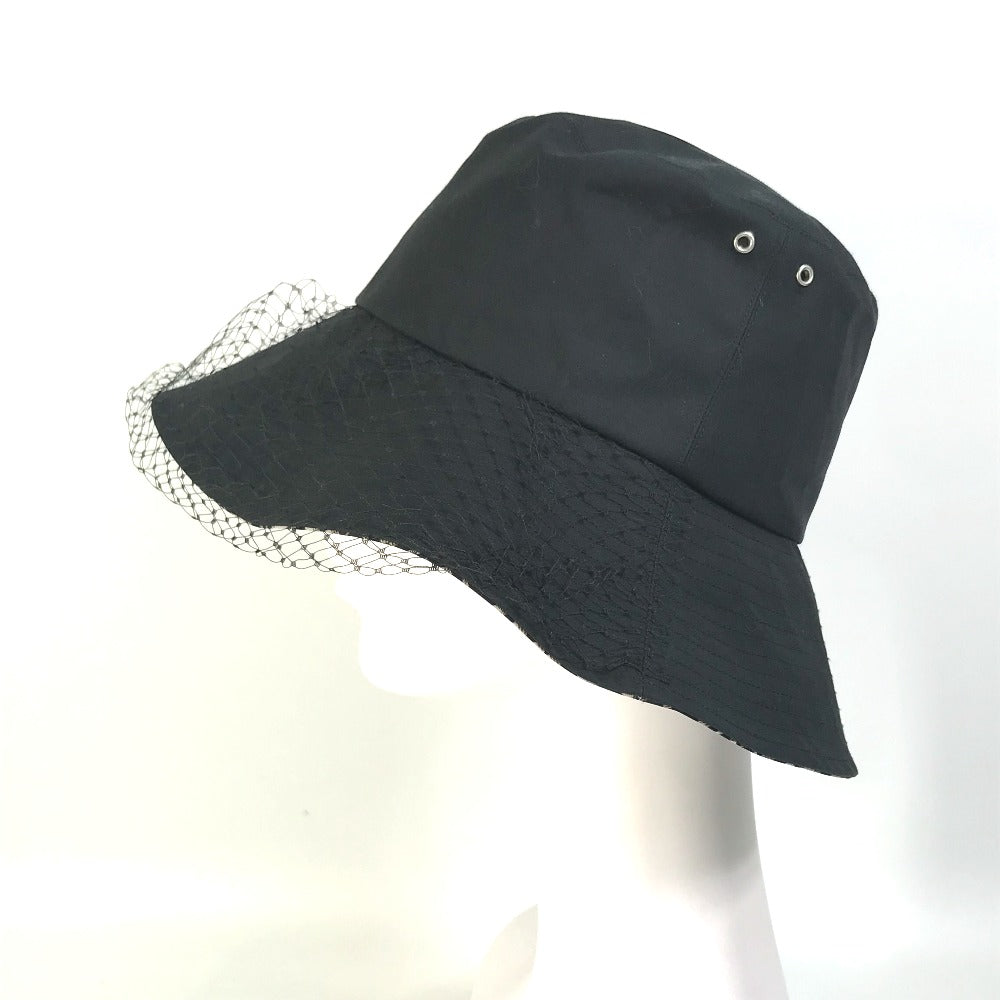 Dior 95TDD924G130 オブリーク トロッター TEDDY-D オブリーク チュール付き ハット帽 帽子 バケットハット ボブハット ハット ポリエステル レディース - brandshop-reference