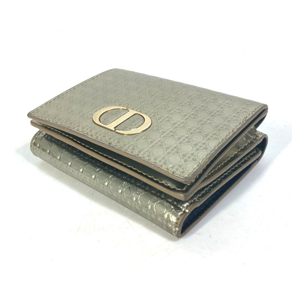 Dior CDロゴ コンパクトウォレット 3つ折り財布 レザー レディース - brandshop-reference