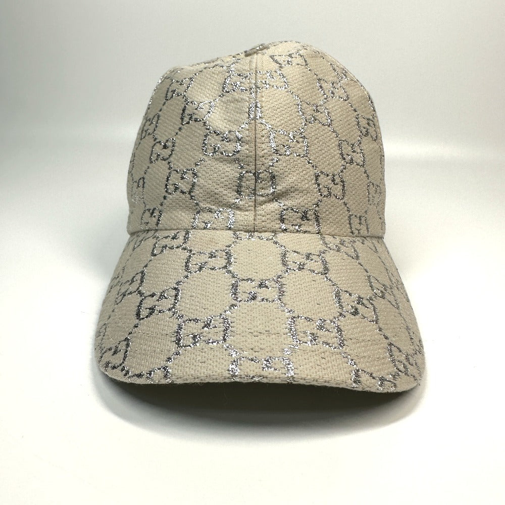 GUCCI 631953 GG ラメ 帽子 キャップ帽 ベースボール キャップ ウール レディース - brandshop-reference