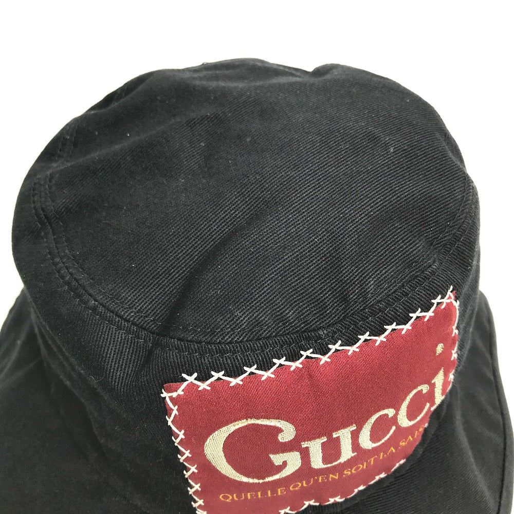 GUCCI 627174 ロゴ ラベル フェドラハット ハット帽 帽子 バケットハット ボブハット ハット コットン レディース - brandshop-reference
