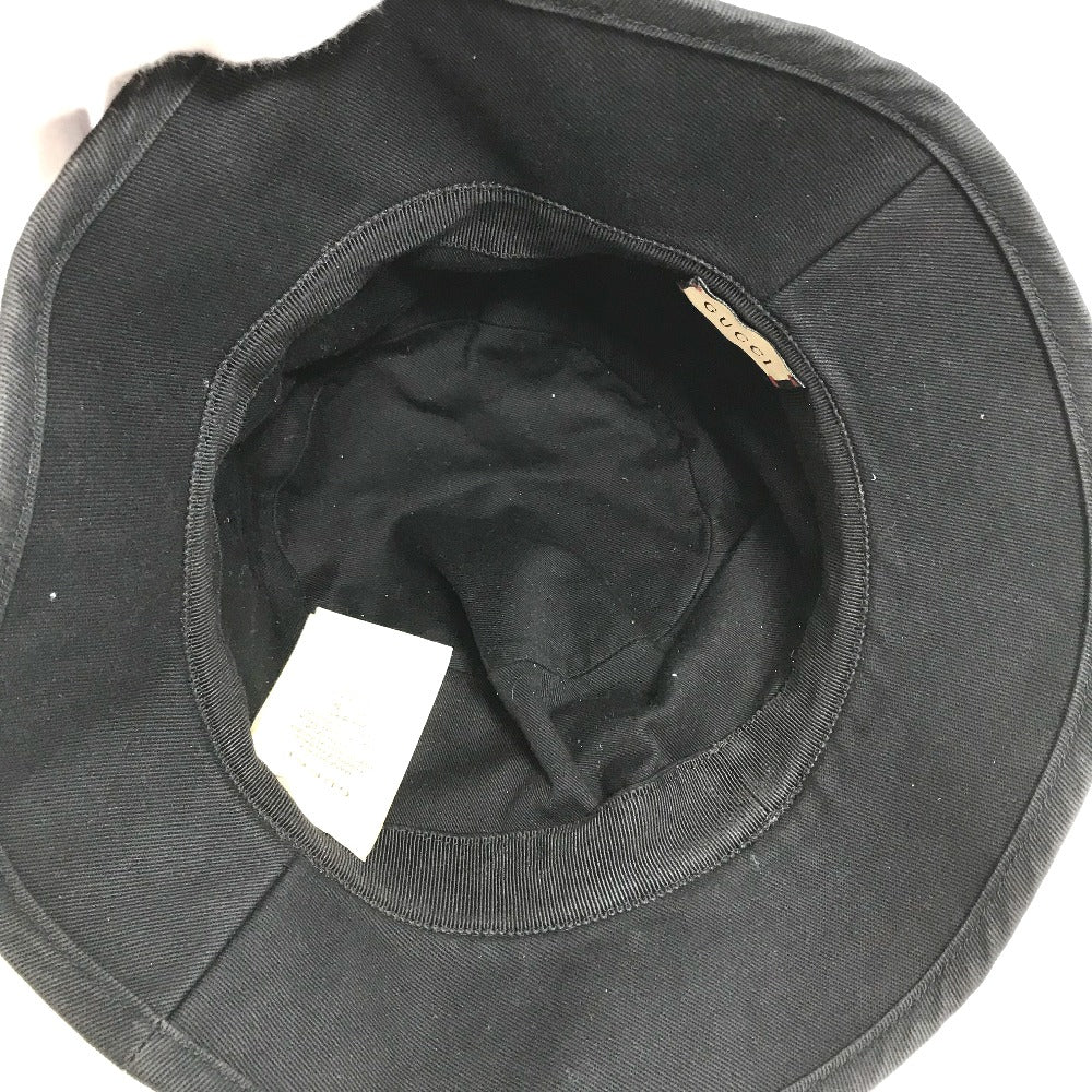 GUCCI 627174 ロゴ ラベル フェドラハット ハット帽 帽子 バケットハット ボブハット ハット コットン レディース - brandshop-reference