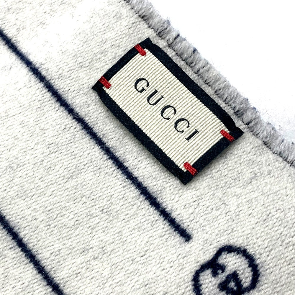 GUCCI 595718 ファッション小物 スカーフ ロゴ マフラー ウール メンズ - brandshop-reference