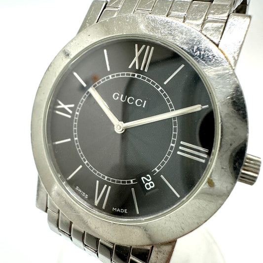 GUCCI 5200M.1 ローマン クォーツ デイト 腕時計 SS メンズ - brandshop-reference