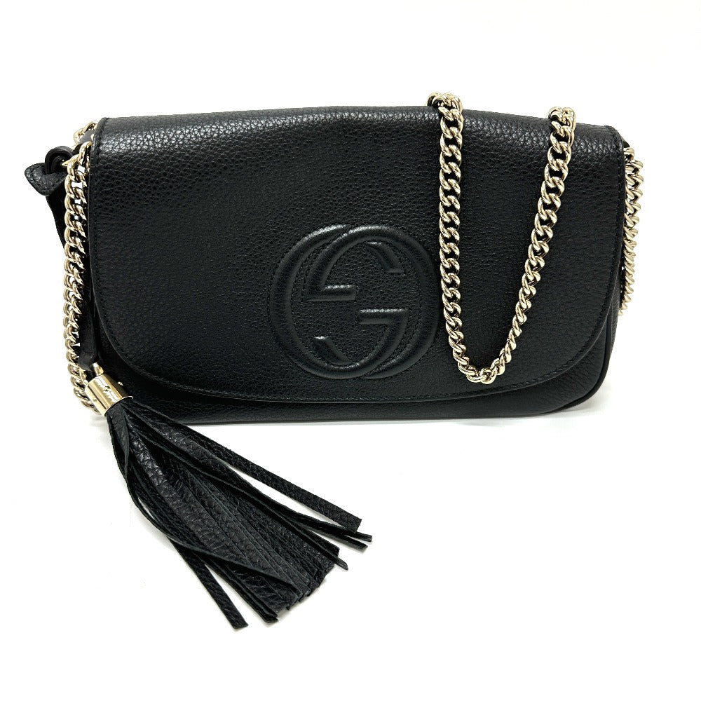 GUCCI 536224 ソーホー インターロッキングG カバン ショルダーバッグ レザー レディース - brandshop-reference