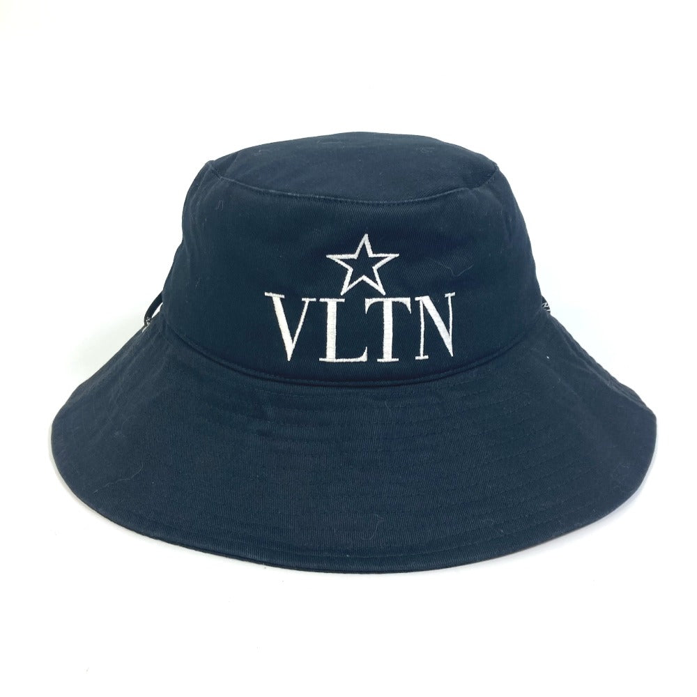 VALENTINO TY2HGA01BXG サファリハット VLTN刺繍 ロゴ 紐付き スター 星 バケットハット 帽子 ハット コットン レディース - brandshop-reference