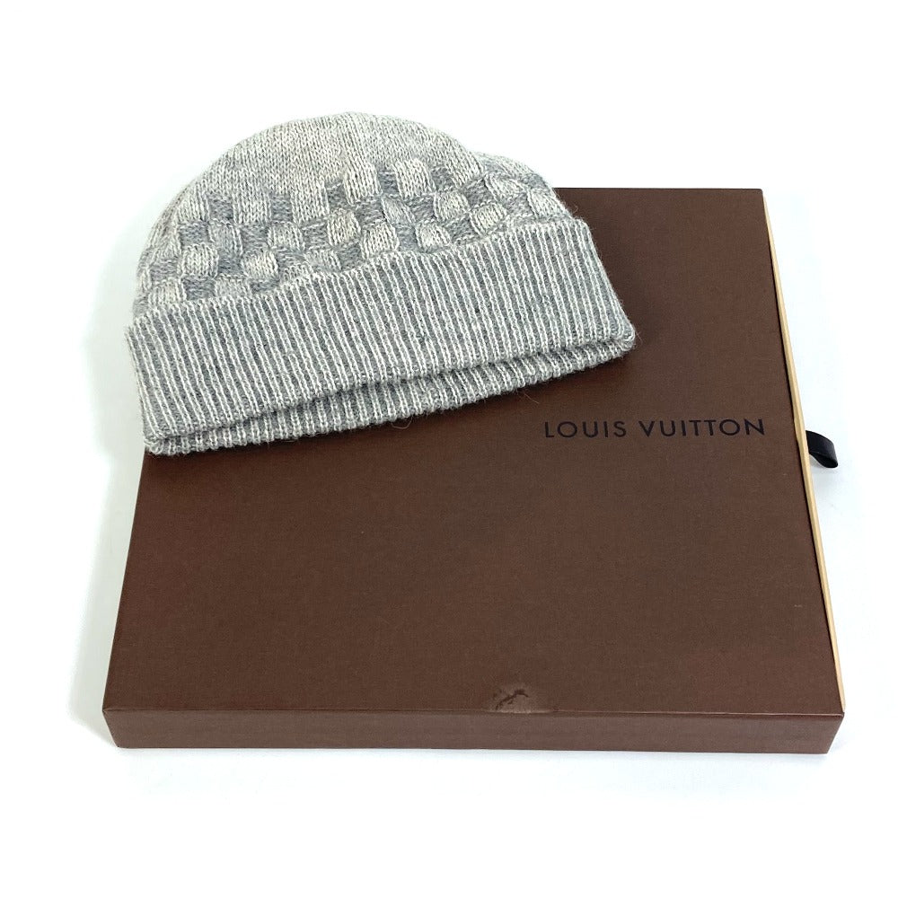 LOUIS VUITTON ダミエ ビーニー ファッション小物/アパレル ニット帽 ウール レディース