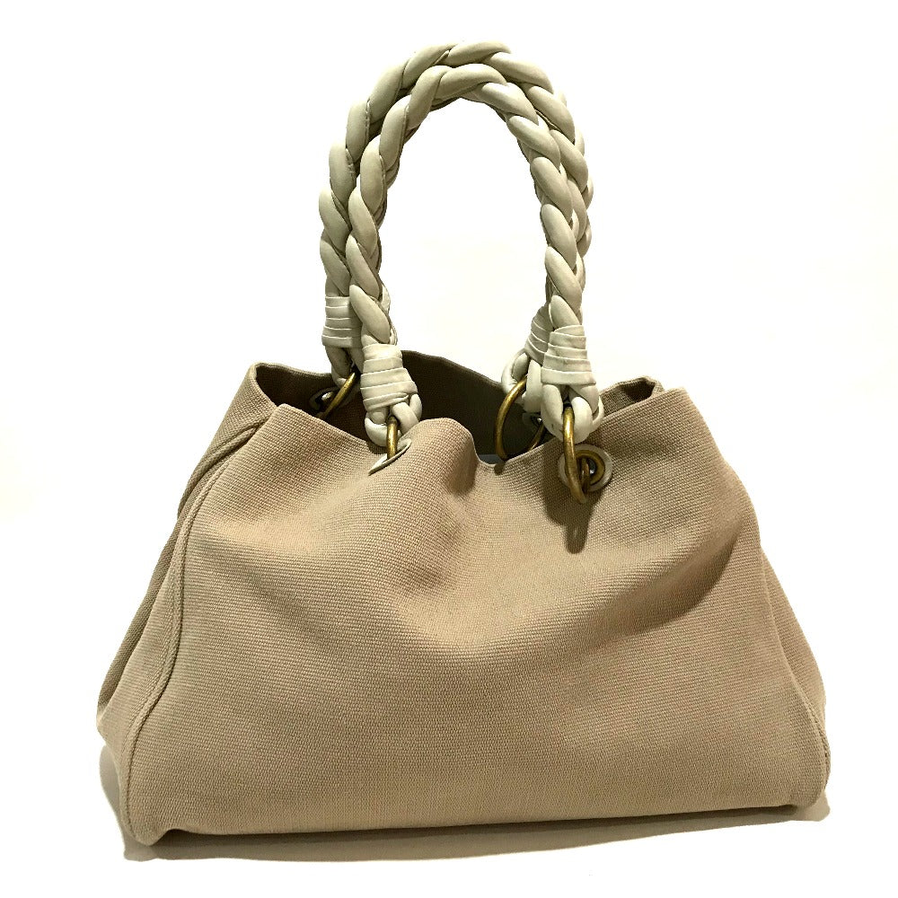 BOTTEGA VENETA 195976 Shoulder braid handle shoulder bag canvas x