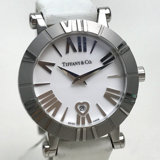 TIFFANY&Co. Z1300.11.11A20A41A ホワイトセラミック アトラス 30mm 腕時計 SS/革ベルト レディース - brandshop-reference