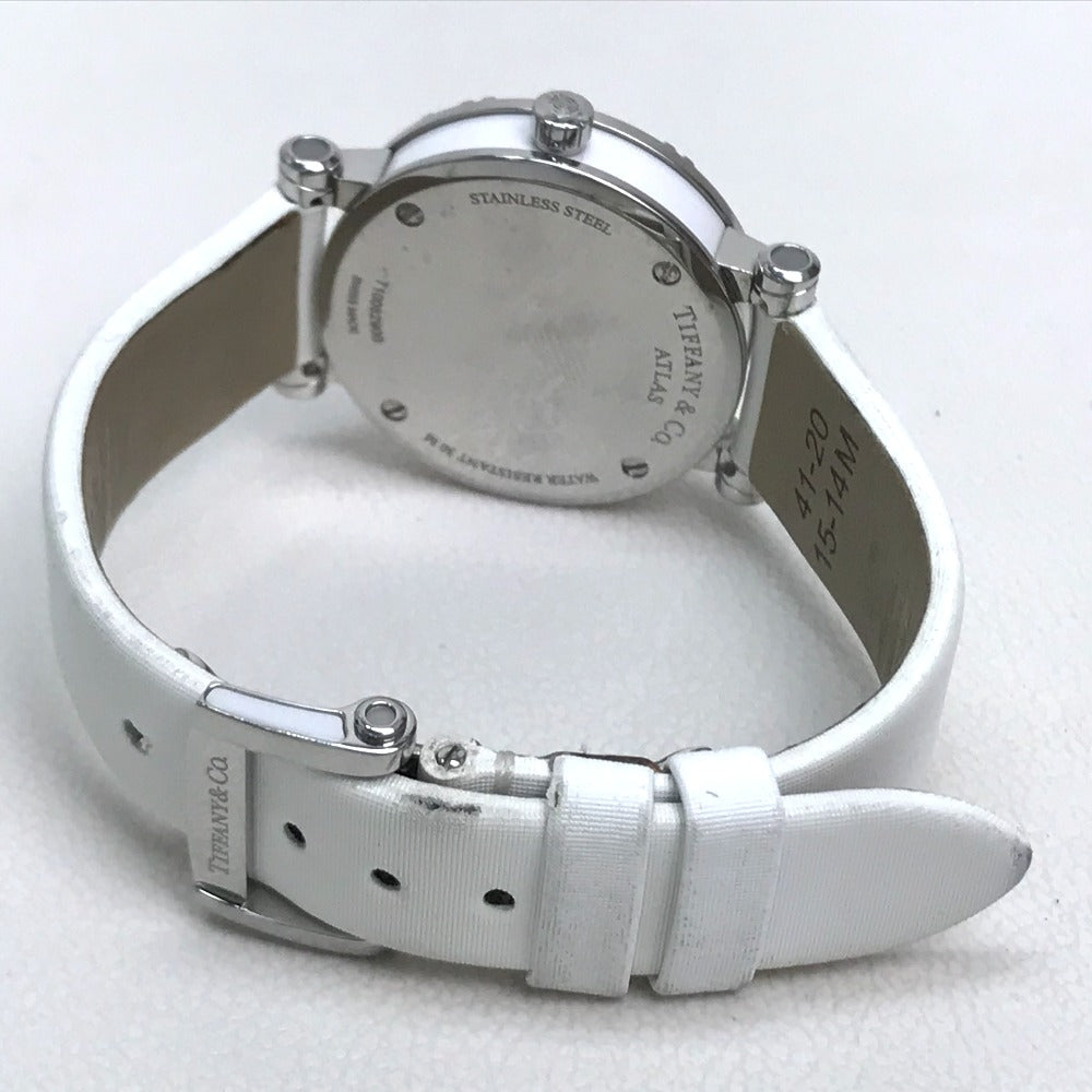 TIFFANY&Co. Z1300.11.11A20A41A ホワイトセラミック アトラス 30mm 腕時計 SS/革ベルト レディース |  brandshop-reference