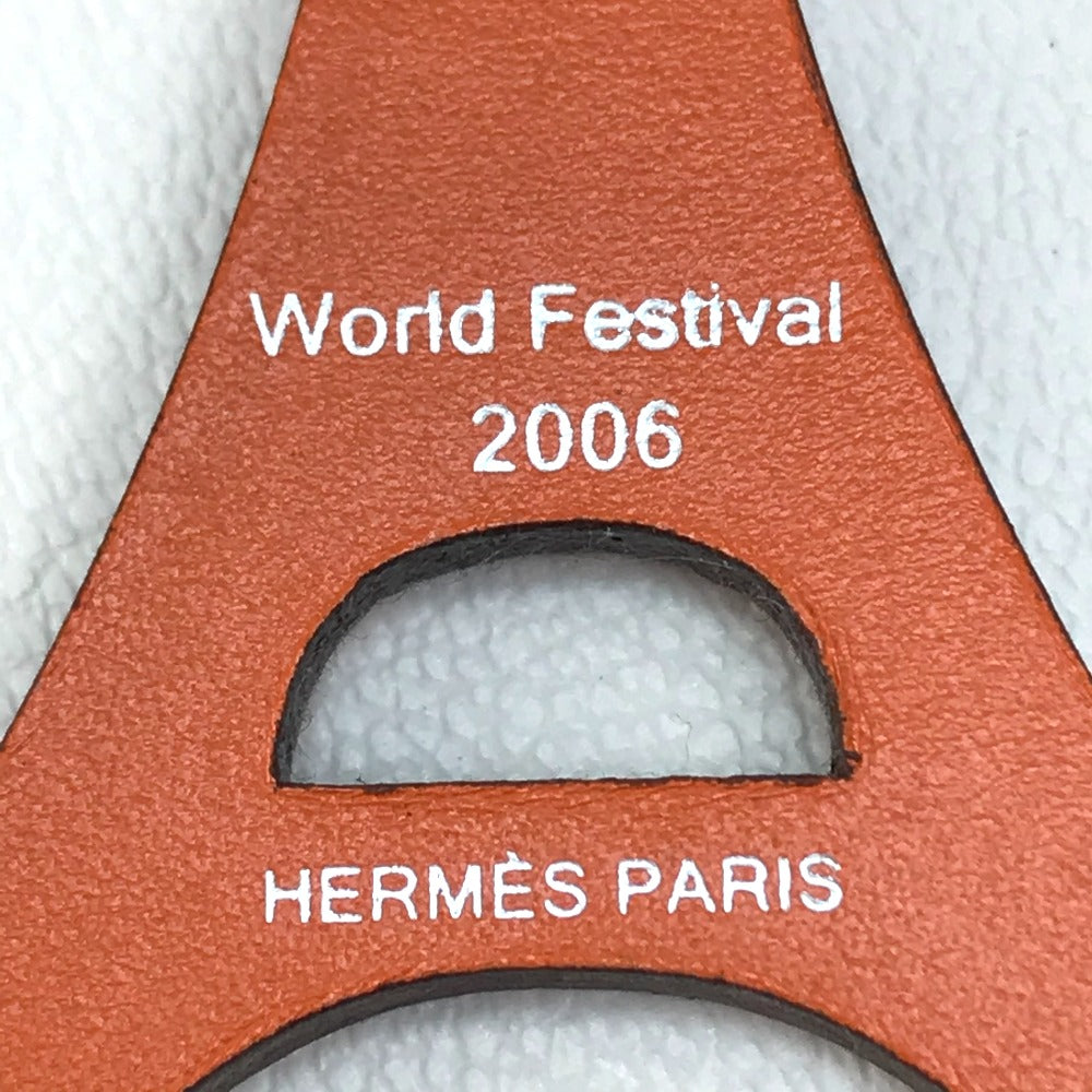 HERMES ハワイ限定 ワールドフェスティバル 2006 エッフェル塔 ヤシの木 チャーム ボックスカーフ ユニセックス - brandshop-reference