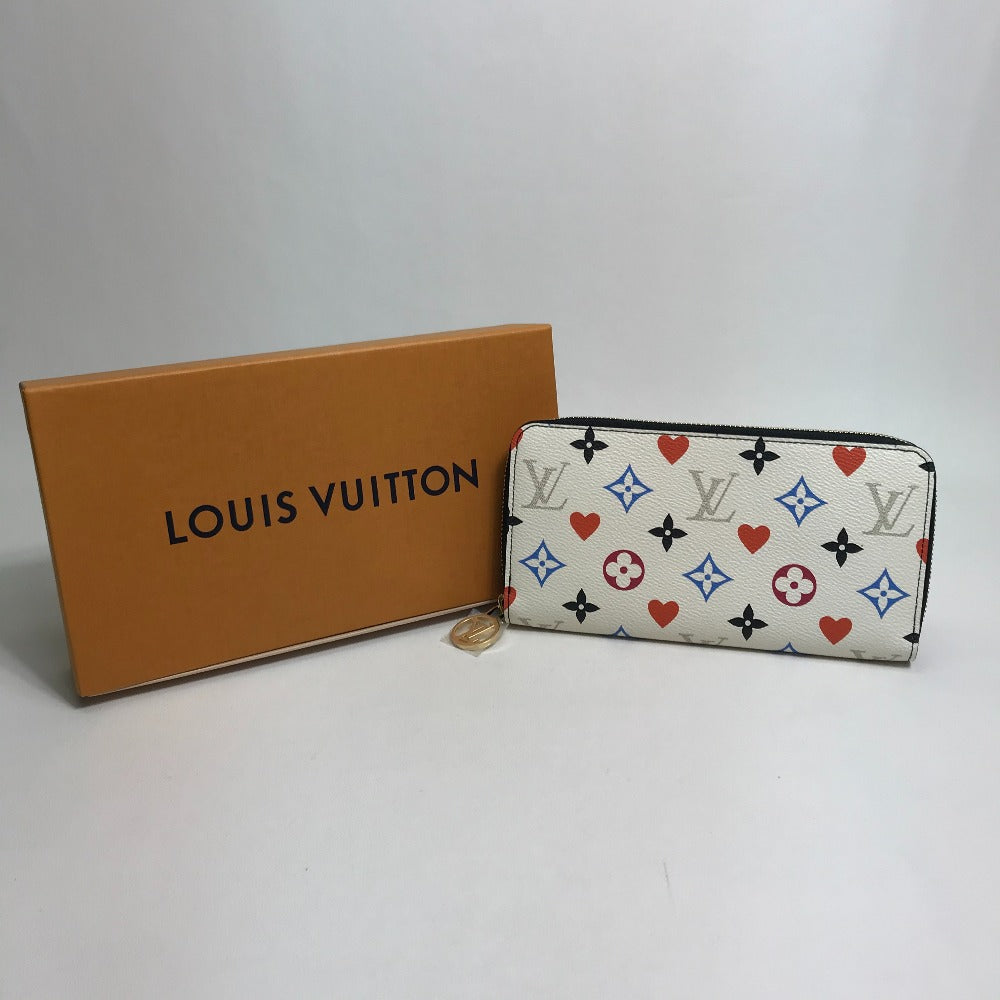 LOUIS VUITTON M57491 Monogram Multi Heart Wallet game-on Long Wallet White