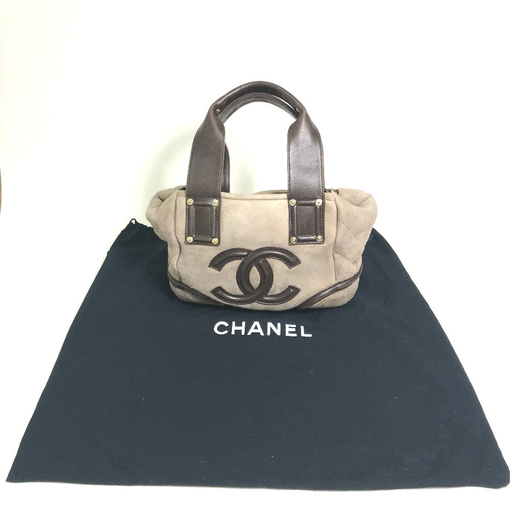 CHANEL CC ココマーク ハーフマトラッセ ハンドバッグ トートバッグ ムートン レディース | brandshop-reference