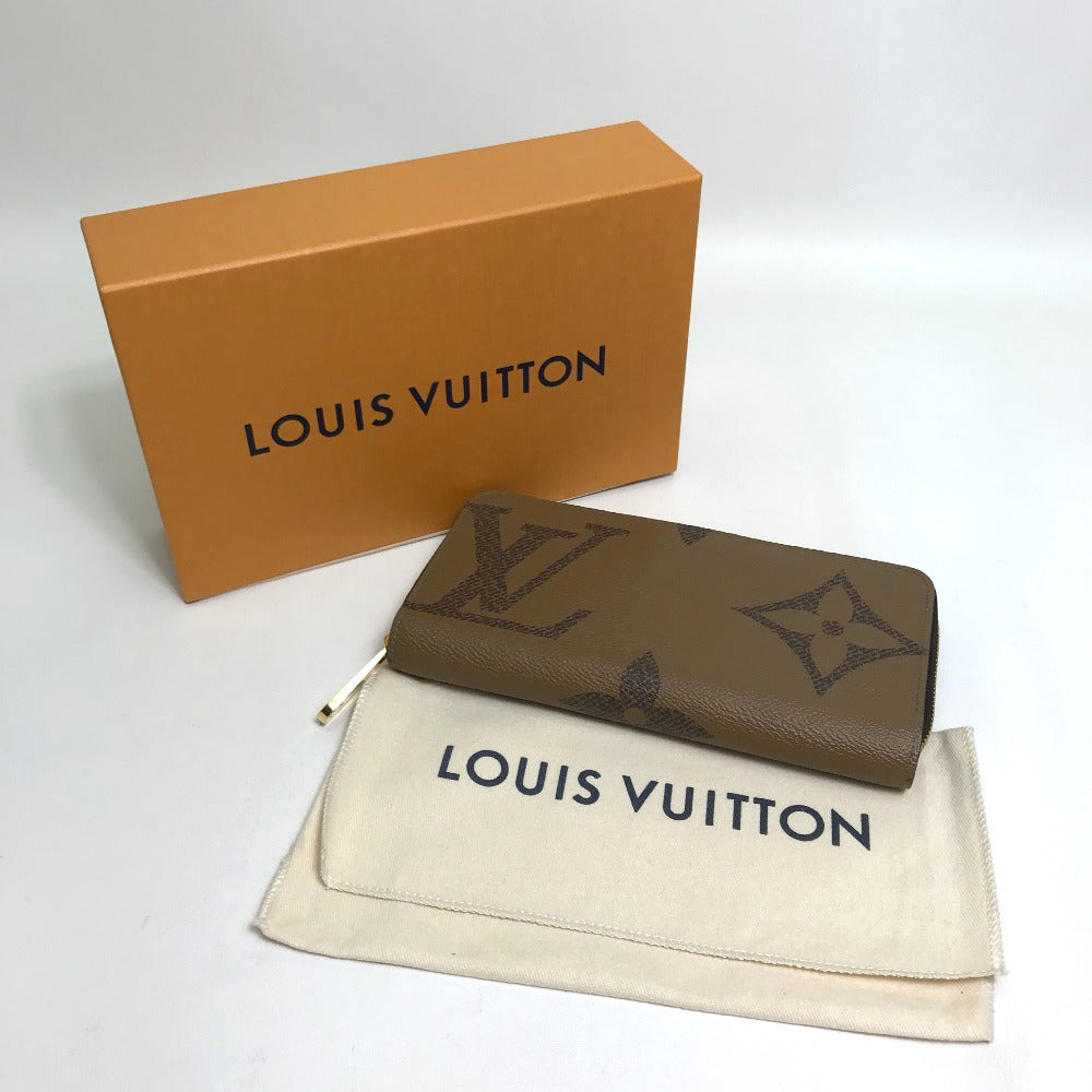 Louis-Vuitton Monogram Giant Reverse Zippy Long Wallet