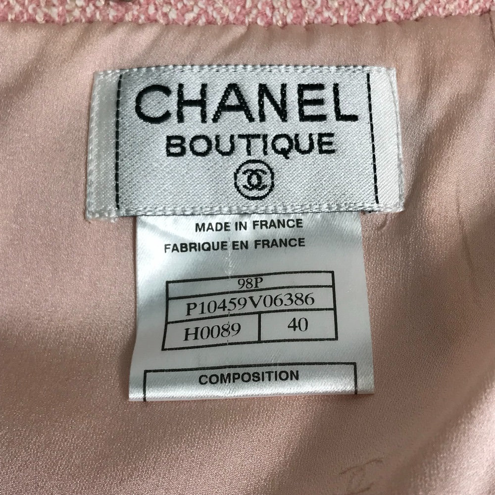 CHANEL CC ココマーク ジャケット スカート 肩パッド入り 2点セット セットアップ ツイード レディース - brandshop-reference