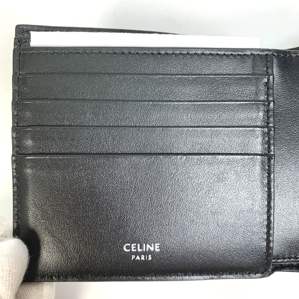 CELINE 10C873DME ロゴ バイフォールドウォレット 2つ折り財布 レザー ユニセックス - brandshop-reference