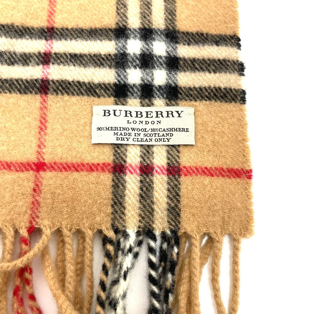 BURBERRY チェック 新タグ ファッション小物 マフラー ウール/カシミヤ ユニセックス - brandshop-reference