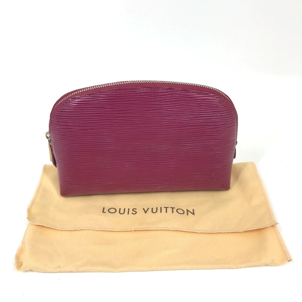 ルイヴィトン LOUIS VUITTON ポシェットコスメティック M40641 エピ 小物入れ 化粧ポーチ エピレザー フーシャ レッド系