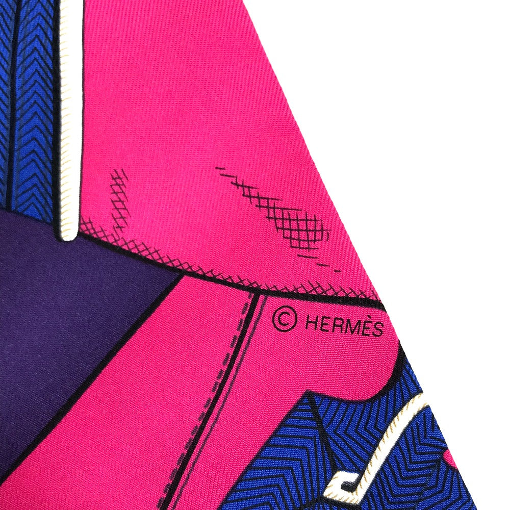 HERMES レオパード バタフライ ファッション小物 ツイリー スカーフ シルク レディース - brandshop-reference