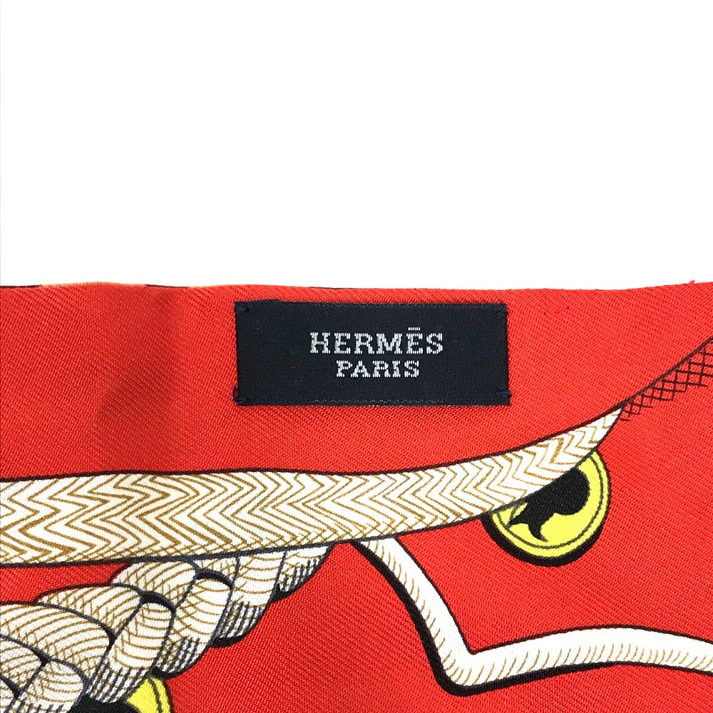 HERMES レオパード バタフライ ファッション小物 ツイリー スカーフ シルク レディース - brandshop-reference