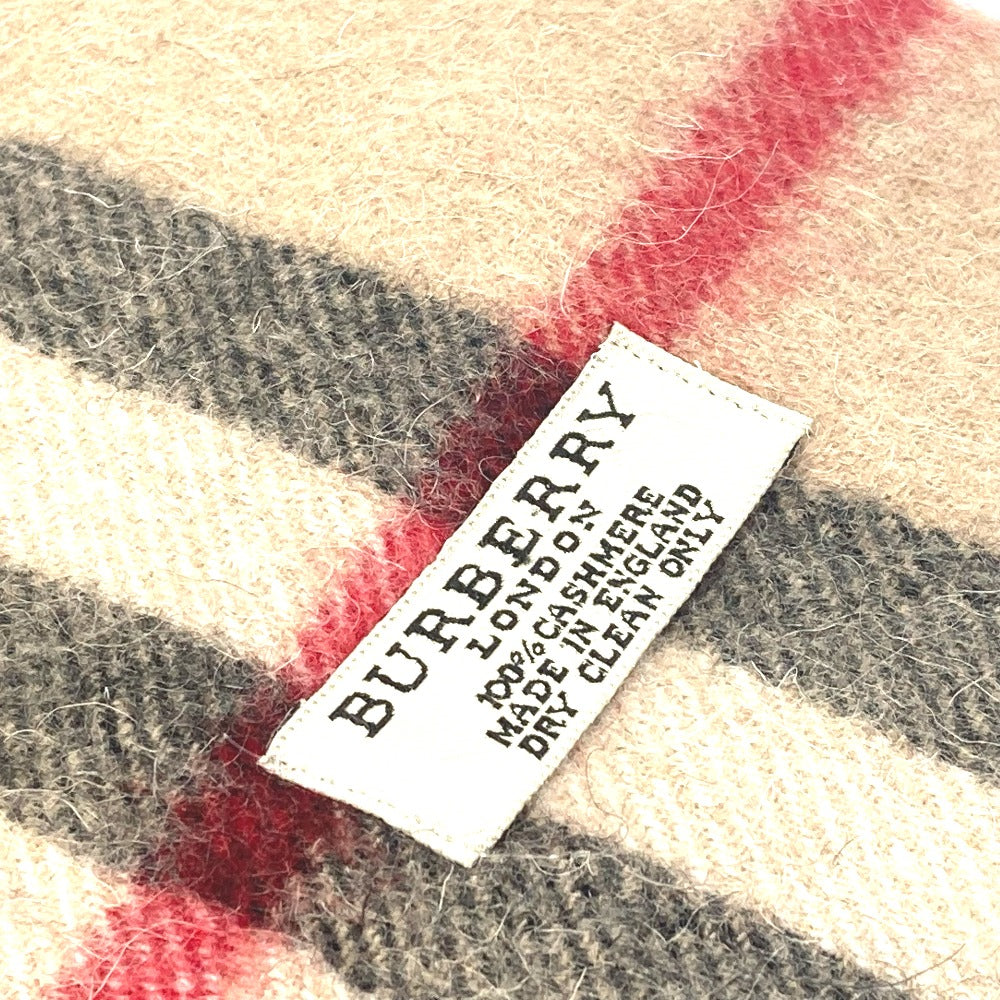 BURBERRY チェック スカーフ ファッション小物 マフラー カシミヤ ユニセックス - brandshop-reference
