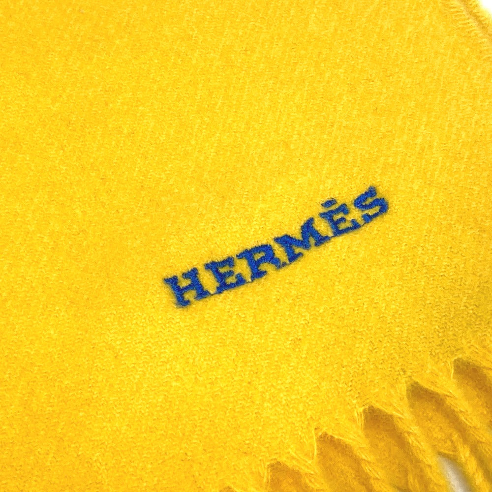 HERMES H ロボット 24 スカーフ フリンジ マフラー カシミヤ ユニセックス - brandshop-reference