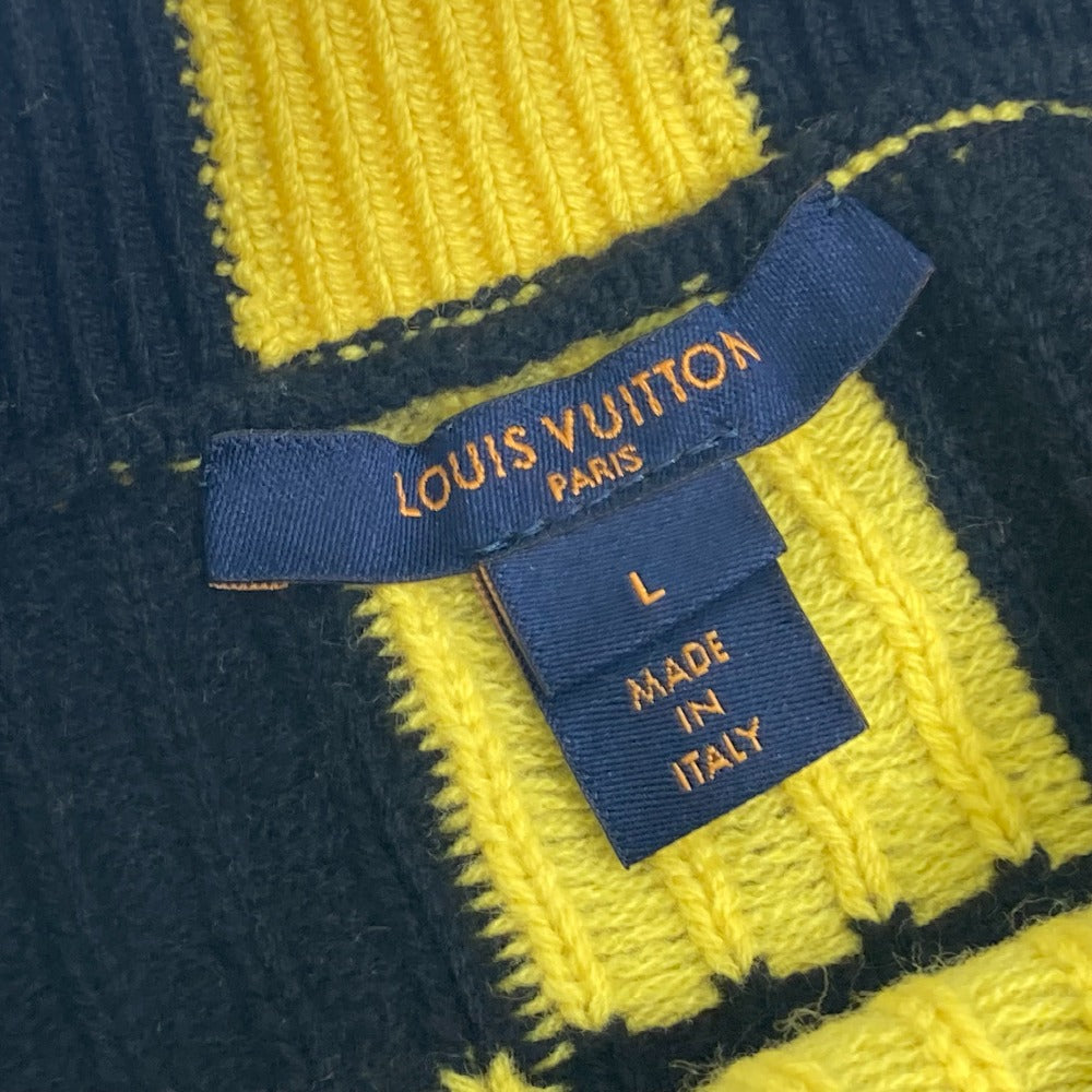 LOUIS VUITTON アパレル チェッカー ボード ニット 長袖 セーター ウール レディース - brandshop-reference