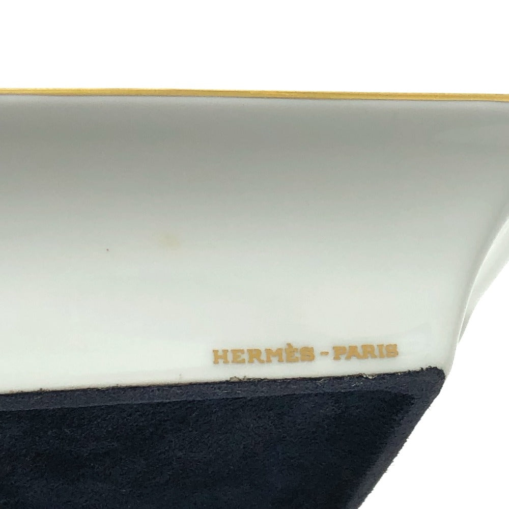 HERMES レオパード アッシュトレイ 灰皿 陶器 ユニセックス