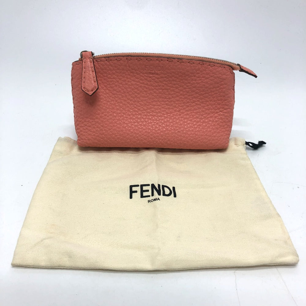 FENDI 8N0114 セレリア 化粧ポーチ ポーチ レザー レディース - brandshop-reference